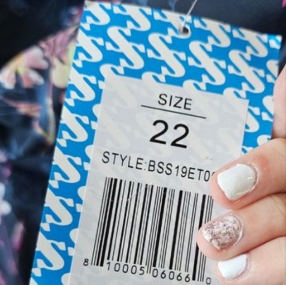 NWT Sun & Sea Women's Floral Curvy Blouson Cross Over One Piece Size 22 - Picture 16 of 16